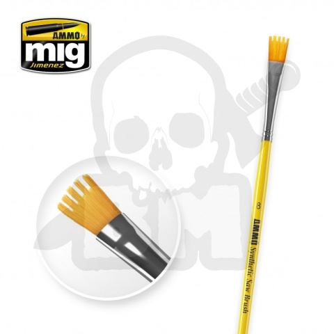 Ammo Mig 8585 8 Synthetic Saw Brush pędzelek syntetyczny