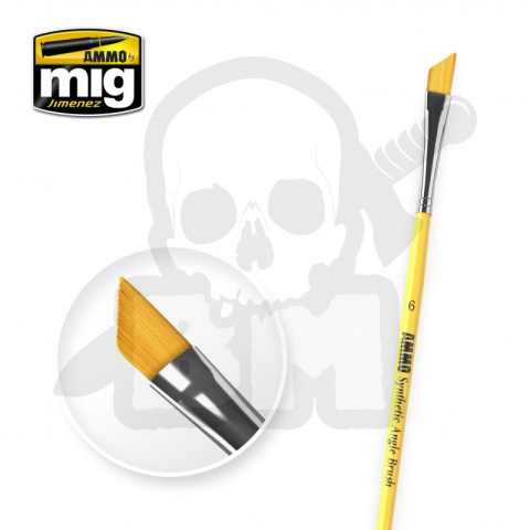 Ammo Mig 8607 6 Synthetic Angle Brush pędzelek syntetyczny