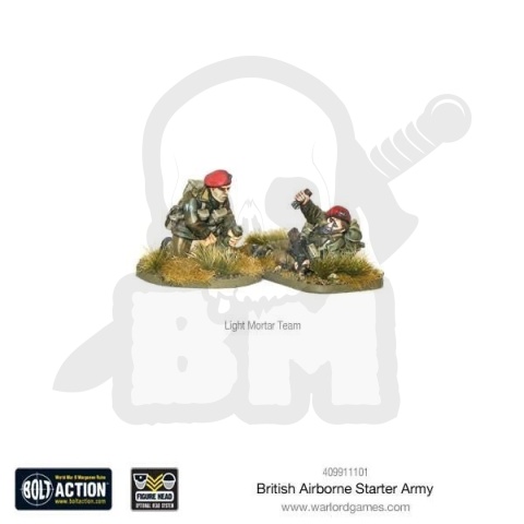 BOLT ACTION British Airborne Light Mortar team