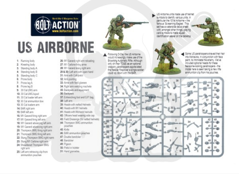 US Airborne - amerykańscy spadochroniarze - 6 szt.