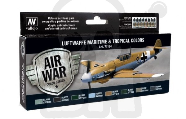 Vallejo 71164 Zestaw Model Air War Luftwaffe Maritime and Tropical Colors