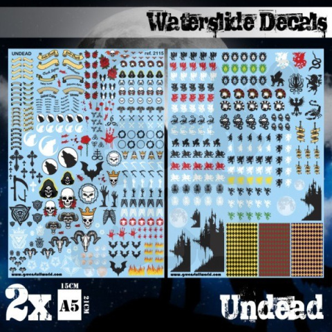 Waterslide Decals - Undead Sheets - kalkomanie