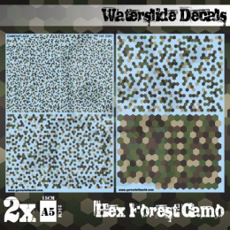 Waterslide Decals - Hex Forest Camo