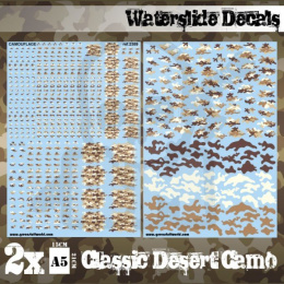 Waterslide Decals - Classic Desert Camo