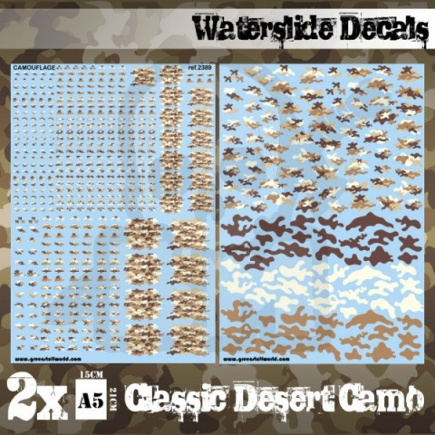 Decals Sheets Classic Desert Camo - kalkomanie