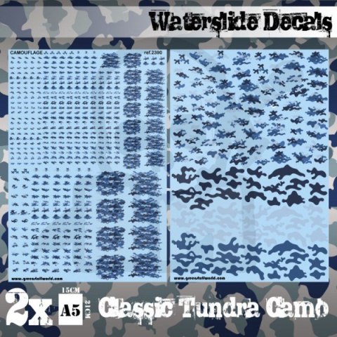 Decals Sheets Classic Tundra Camo - kalkomanie