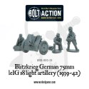 Bolt Action Blitzkrieg German 75mm LeiG 18 lekka armata piechoty 1939-42