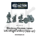 Bolt Action Blitzkrieg German 75mm LeiG 18 lekka armata piechoty 1939-42