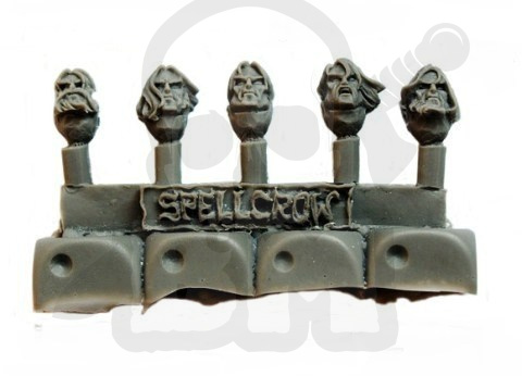 Głowy Kosmicznych Rycerzy 10 szt. Space Marines WH40K Knights heads