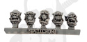 Orkowe głowy typu Piloci 10szt. Orcs Heads ork