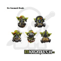 Orc Gasmask Heads - 10 szt. ork orki