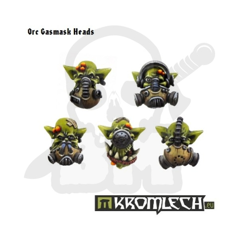 Orc Gasmask Heads - 10 szt. ork orki