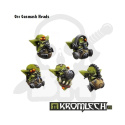 Orc Gasmask Heads - 10 szt. ork orki