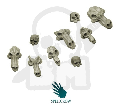 Wilki - wilcze czaszki 9 szt. Wolves Skulls