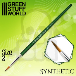 Green Series Synthetic Brush - Size 2 pędzelek