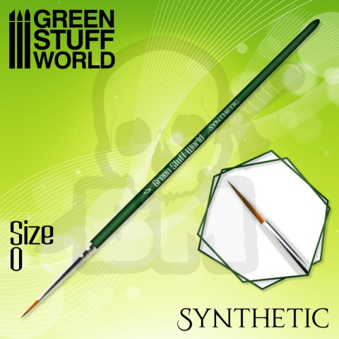 Green Series Synthetic Brush - Size 0 pędzelek