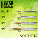 Green Series Synthetic Brush - Size 0 pędzelek