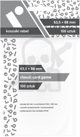 Koszulki Rebel na karty 63,5x88 mm Classic Card Game 100 szt.