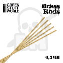 Green Stuff Pinning Brass Rods 0,3mm pręt 5szt