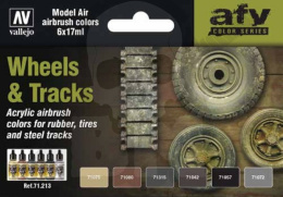 Vallejo 71213 Zestaw Model Air 6 farb - Wheels & Tracks