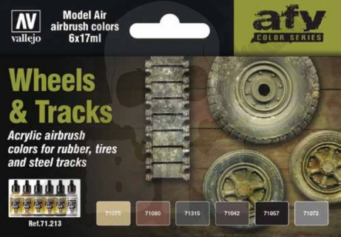 Vallejo 71213 Zestaw Model Air 6 farb - Wheels & Tracks