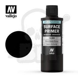 Vallejo 74660 Metal Color 200 ml Gloss Black Primer