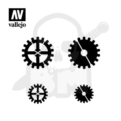 Vallejo SF001 Szablon Gear Marks