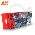 AK Interactive AK3150 Blue Uniform Colors Set