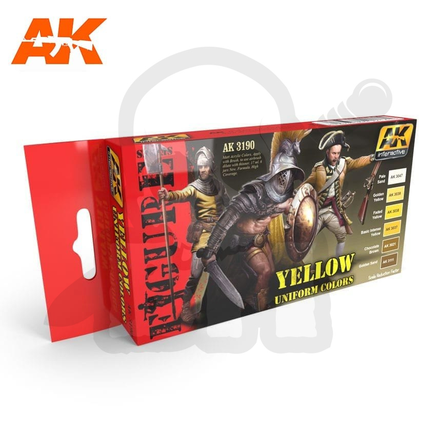 AK Interactive AK3190 Yellow Uniform Colors Set
