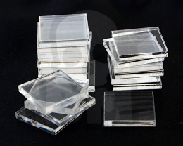 Acrylic Bases - Square 20 mm CLEAR x20