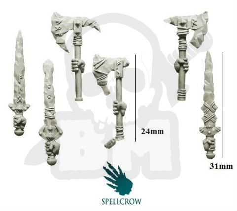 Frost Weapons - 6 szt. lodowe bronie miecze topory