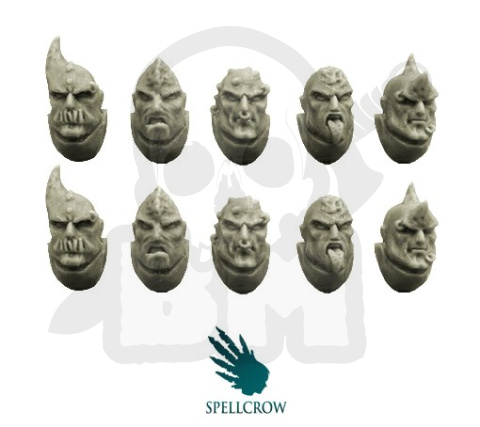Główki wojowników Slaanesha 10 szt. jak Chaos Space Marines Heads Pleasure Knights Helmets Warhammer