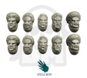 Głowy Kosmicznych Rycerzy Marines 10 szt. jak Space Marines Disco Knights Heads