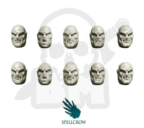 Gwardziści Blitzkrieg 10 szt. Guards Heads WH40K