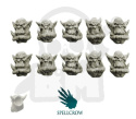 Orkowe głowy 10 szt. Standard Orcs Heads