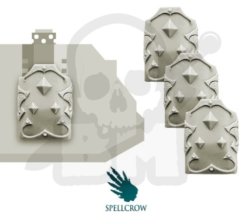 Pancerze lekkich wozów bojowych Kosmiczych Wilków 4 szt. Wolves Knights Engine Armours for Light Vehicles