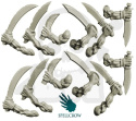 Ręce piratów orków z szablami 12 szt. Pirate Freebooters Orcs hands with Sabbers