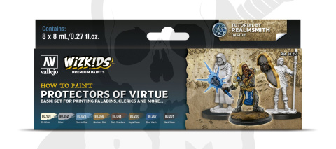 Vallejo 80252 Wizkids Zestaw 8 farb Protectors of Virtue