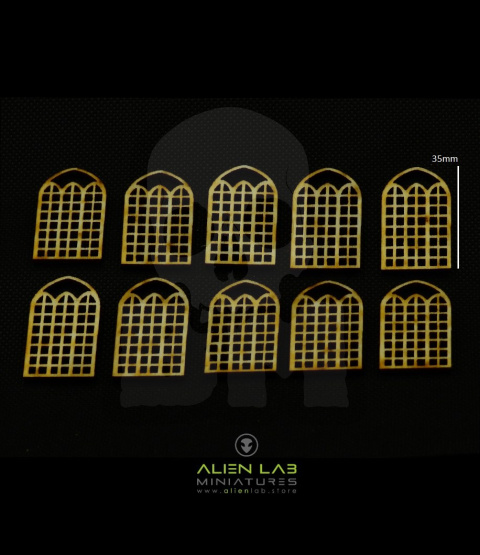 Windows #17 - okna z MDF 8szt.