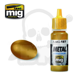 Ammo Mig 0197 Farba Metallic Brass 17ml
