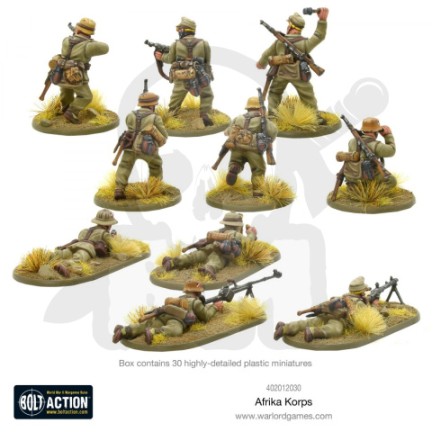 Afrika Korps - niemieccy żołnierze - 6 szt.