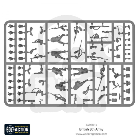 British 8th Army - żołnierze 6 szt.