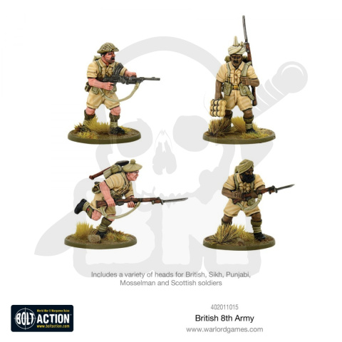 British 8th Army - żołnierze 6 szt.