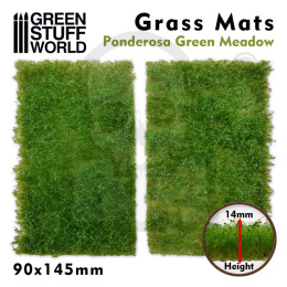Grass Mat Cutouts - Ponderosa Green Meadow - mata trawiasta