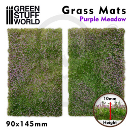 Grass Mat Cutouts - Purple Meadow - mata trawiasta