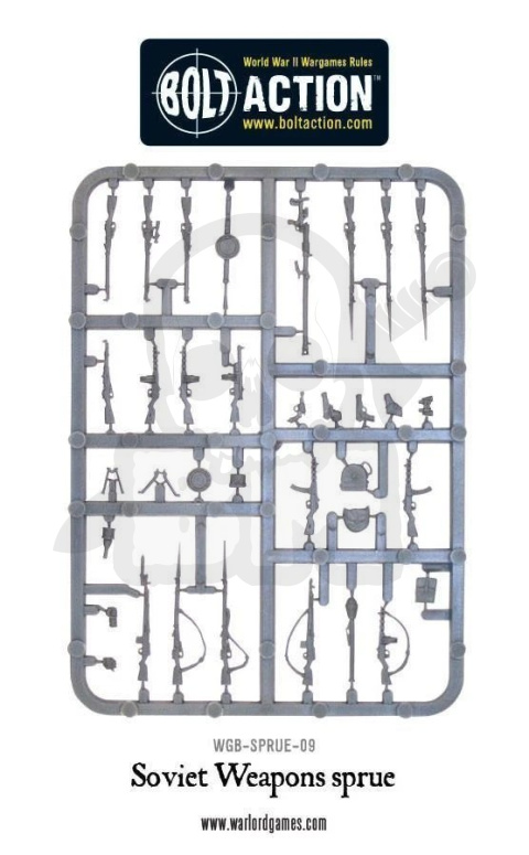 Russian Soviet Army - 16 żołnierzy + broń