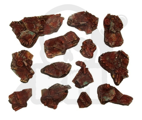 Scrapyard Bases - Basing Kit - złom 13 szt.