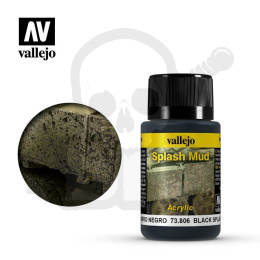 Vallejo 73806 Weathering Effects 40 ml Black Splash Mud