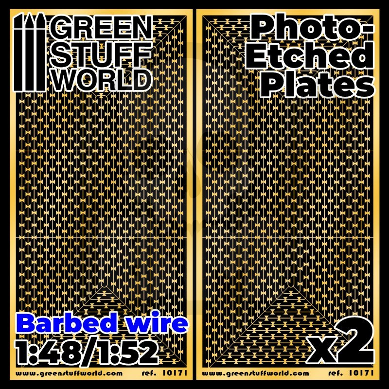 Photo-etched Plates - Barbed Wire