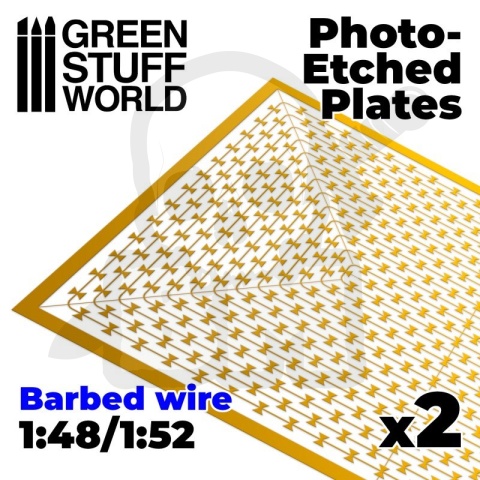 Fototrawione płyty - drut kolczasty Barbed Wire